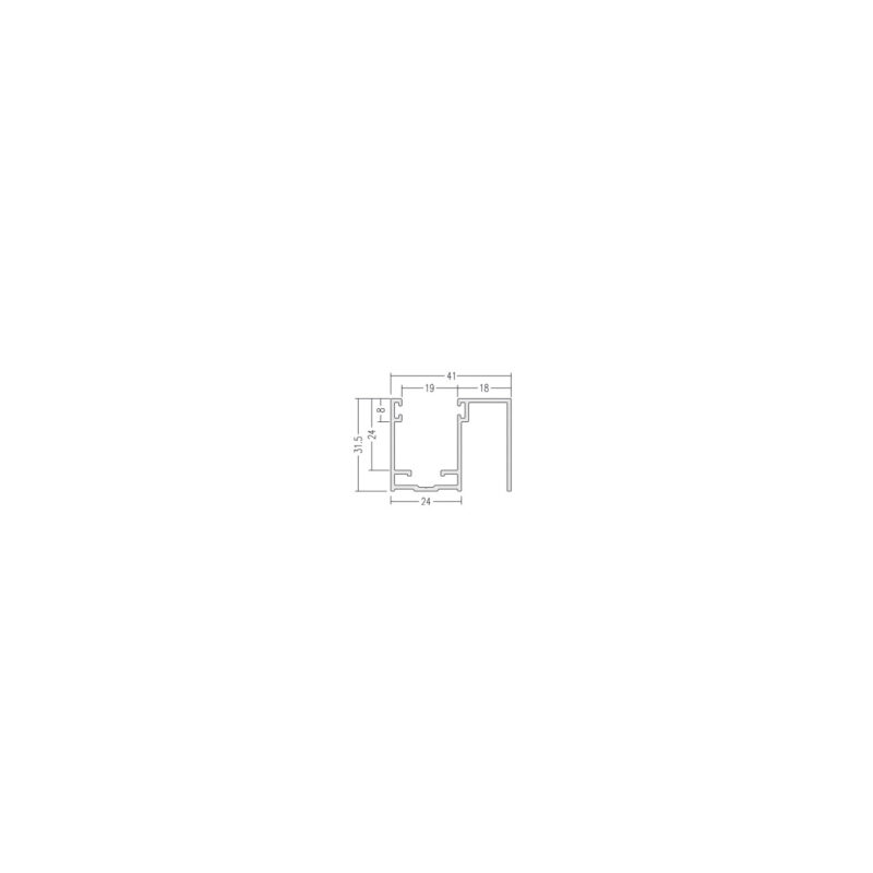 GUIDE PER TAPPARELLE 31,5X41 - immagine 2