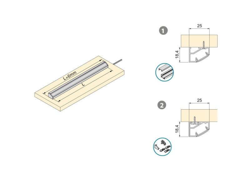 ACCESSORI PER PROFILO INCLINATO - immagine 2