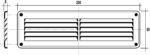 GRIGLIE METALLO MM 200X60 MARRONE - immagine 2