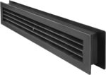 GRIGLIE PLASTICA TELESCOPICHE DA INCASSO NERE