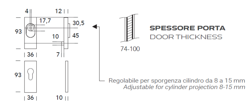 DEFENDER RETTANGOLARE MM 93X36 - immagine 2