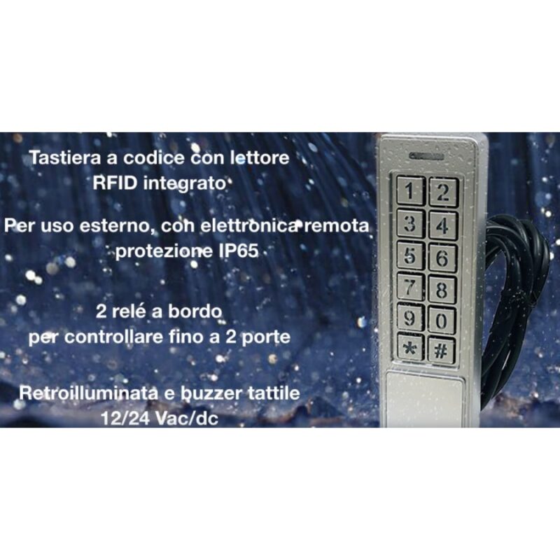 TASTIERA A CODICE E TRANSPONDER - immagine 3