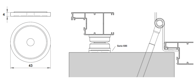 SPESSORI PER MAGNETICI TONDI TECNOSTAMP GRIGI - immagine 2